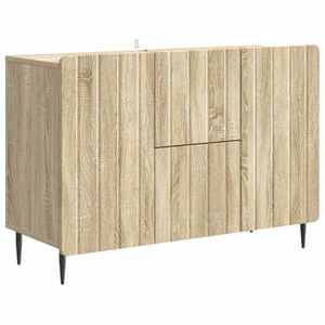 vidaXL Bufet cu sertar Stejar Sonoma 89 x 34, 5 x 62 cm Lemn prelucrat imagine