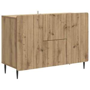 vidaXL Bufet Stejar Artizanal 89 x 34, 5 x 62 cm Lemn prelucrat imagine