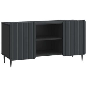 vidaXL Cabinet TV Negru 102 x 34, 5 x 52 cm Lemn prelucrat imagine