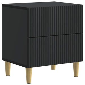 vidaXL Dulap de noapte Negru 43 x 34, 5 x 48 cm Lemn prelucrat imagine