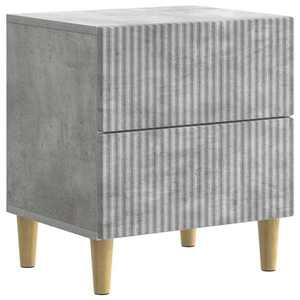 vidaXL Dulap de noapte Gri Beton 43 x 34, 5 x 48 cm Lemn prelucrat imagine