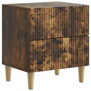vidaXL Dulap de noapte Stejar fumuriu 43 x 34, 5 x 48 cm Lemn prelucrat imagine