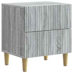 vidaXL Dulap de noapte Sonoma gri 43 x 34, 5 x 48 cm Lemn prelucrat imagine