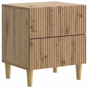 vidaXL Dulap de noapte cu sertar Stejar Artizanal 43 x 34, 5 x 48 cm imagine