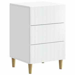 vidaXL Dulap de noapte cu sertar Alb 43 x 41 x 66, 5 cm Lemn prelucrat imagine