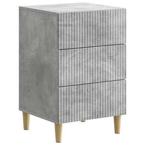 vidaXL Dulap de noapte Gri Beton 43 x 41 x 66, 5 cm Lemn prelucrat imagine
