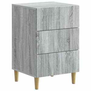 vidaXL Dulap de noapte Sonoma gri 43 x 41 x 66, 5 cm Lemn prelucrat imagine