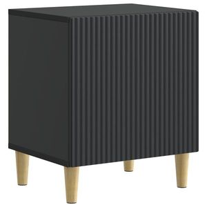 vidaXL Dulap de noapte Negru 43 x 34, 5 x 50 cm Lemn prelucrat imagine
