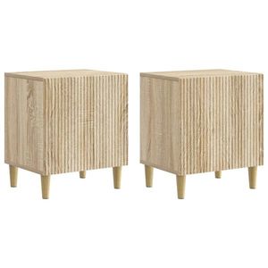 vidaXL Dulap de noapte 2 pcs Stejar Sonoma 43 x 34, 5 x 50 cm imagine