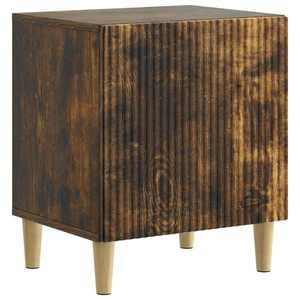 vidaXL Dulap de noapte Stejar fumuriu 43 x 34, 5 x 50 cm Lemn prelucrat imagine