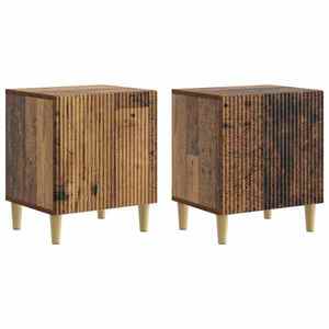 vidaXL Dulap de noapte 2 pcs Lemn vechi 43 x 34, 5 x 50 cm imagine