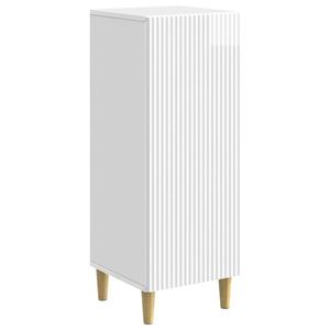 vidaXL Bufet Alb foarte lucios 33 x 34, 5 x 90 cm Lemn prelucrat imagine