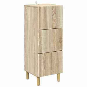 vidaXL Dulap cu sertare Stejar Sonoma 33 x 34, 5 x 90 cm Lemn prelucrat imagine