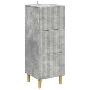 vidaXL Dulap cu sertare Gri Beton 33 x 34, 5 x 90 cm Lemn prelucrat imagine