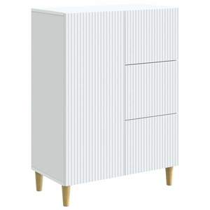 vidaXL Bufet cu sertar Alb 66 x 34, 5 x 90 cm Lemn prelucrat imagine