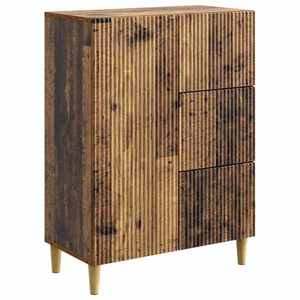 vidaXL Bufet cu sertar Lemn vechi 66 x 34, 5 x 90 cm Lemn prelucrat imagine