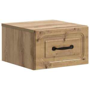 vidaXL Dulap de noapte suspendat Stejar Artizanal 34, 5 x 33 x 20 cm imagine