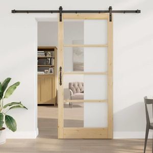 vidaXL Ușă glisantă ORKDAL natural 93 x 211 cm imagine