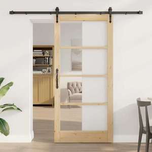 vidaXL Ușă glisantă ORKDAL natural 93 x 202 cm imagine