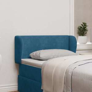 vidaXL Ureche pentru Tăblie albastru 40 x 23 x 6 cm Catifea imagine