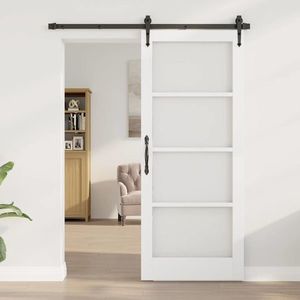 vidaXL Ușă de interior ORKDAL Alb pregătit 83 x 202 cm imagine