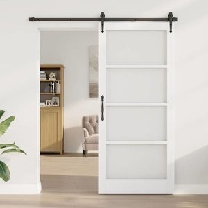 vidaXL Ușă de interior ORKDAL Alb pregătit 93 x 211 cm imagine