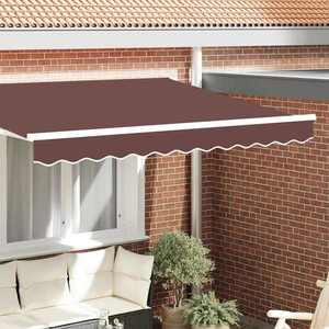 vidaXL Înlocuire pentru faldurile de awning Maro 230 x 20 cm Poliester imagine