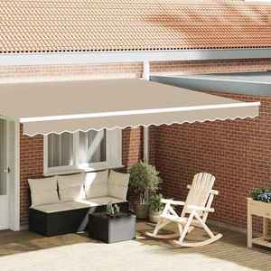 vidaXL Înlocuire pentru faldurile de awning Bej 430 x 20 cm Poliester imagine
