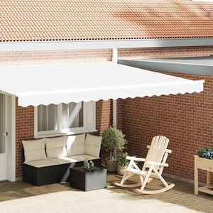 vidaXL Înlocuire pentru faldurile de awning Alb 430 x 20 cm Poliester imagine