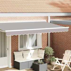 vidaXL Înlocuire pentru faldurile de awning Gri deschis 380 x 20 cm imagine