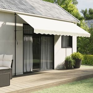 vidaXL Pânză de rezervă fald copertină, crem 4 m dungi imagine