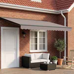 vidaXL Cort electric retractabil Gri deschis și antracit 4 × 3, 5 m imagine