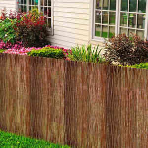 vidaXL Gard de Salcie natural 120 x 500 cm Salcie imagine