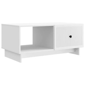 vidaXL Masă de cafea Alb 90 x 50 x 40 cm Lemn prelucrat imagine