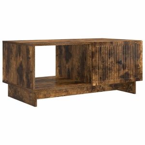 vidaXL Masă de cafea Stejar fumuriu 90 x 50 x 40 cm Lemn prelucrat imagine