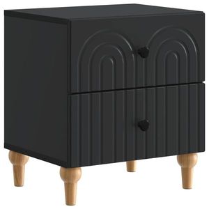 vidaXL Dulap de noapte Negru 43 x 34, 5 x 48 cm Lemn prelucrat imagine