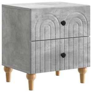 vidaXL Dulap de noapte Gri Beton 43 x 34, 5 x 48 cm Lemn prelucrat imagine