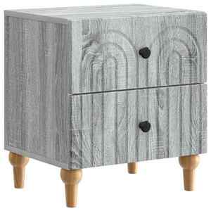 vidaXL Dulap de noapte Sonoma gri 43 x 34, 5 x 48 cm Lemn prelucrat imagine
