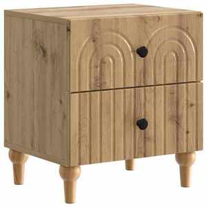 vidaXL Dulap de noapte cu sertar Stejar Artizanal 43 x 34, 5 x 48 cm imagine
