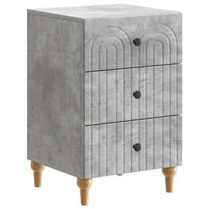 vidaXL Dulap de noapte Gri Beton 43x 41 x 66, 5 cm Lemn prelucrat imagine