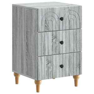 vidaXL Dulap de noapte Sonoma gri 43x 41 x 66, 5 cm Lemn prelucrat imagine
