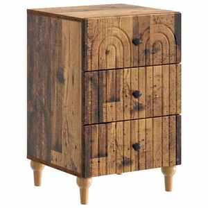 vidaXL Dulap de noapte Lemn vechi 43x 41 x 66, 5 cm Lemn prelucrat imagine