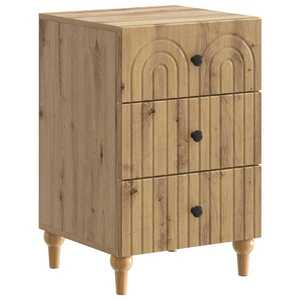 vidaXL Dulap de noapte cu sertar Stejar Artizanal 43x 41 x 66, 5 cm imagine