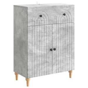 vidaXL Bufet cu sertar Gri Beton 66 x 34, 5 x 90 cm Lemn prelucrat imagine
