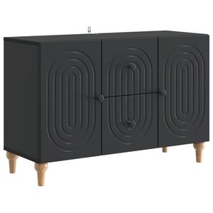 vidaXL Cabinet TV cu sertar Negru 89 x 34, 5 x 60 cm Lemn prelucrat imagine