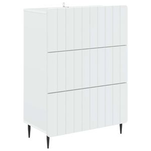 vidaXL Dulap cu sertare Alb 66 x 34, 5 x 92 cm Lemn prelucrat imagine