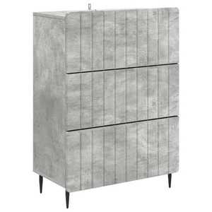 vidaXL Dulap cu sertare Gri Beton 66 x 34, 5 x 92 cm Lemn prelucrat imagine
