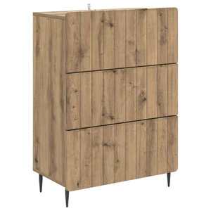 vidaXL Dulap cu sertare Stejar Artizanal 66 x 34, 5 x 92 cm imagine
