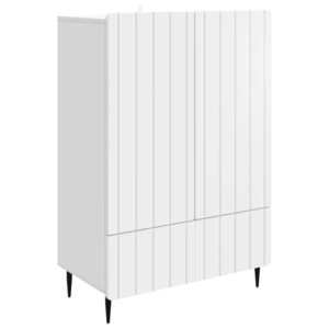 vidaXL Bufet cu sertar Alb 66 x 34, 5 x 97 cm Lemn prelucrat imagine