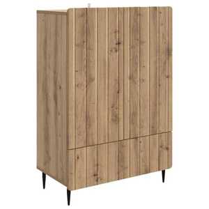 vidaXL Bufet Stejar Artizanal 66 x 34, 5 x 97 cm Lemn prelucrat imagine